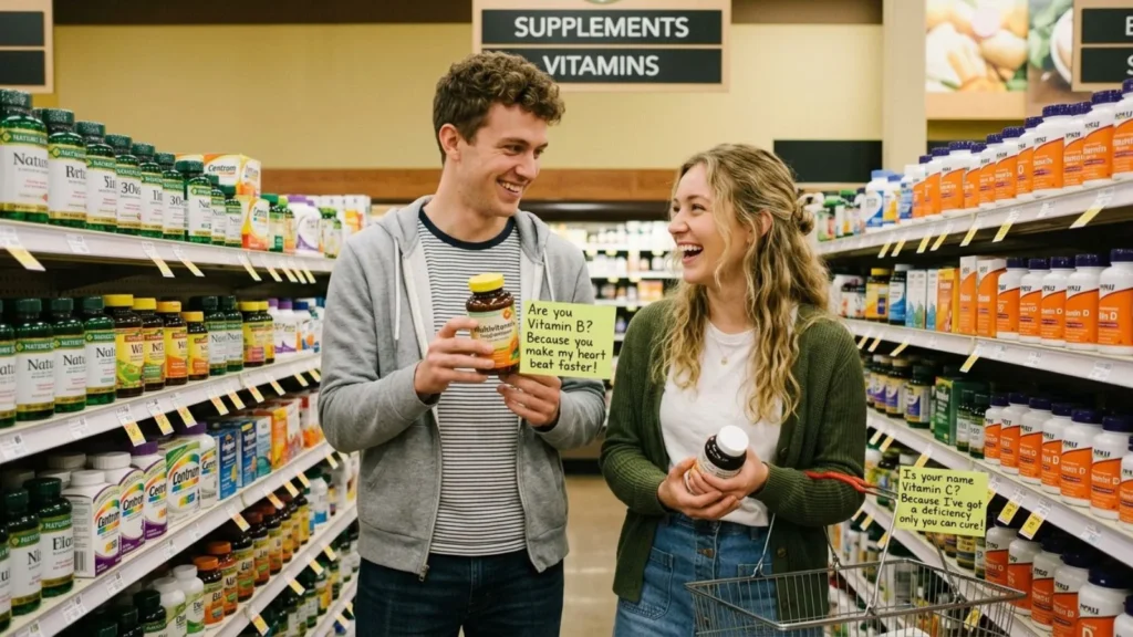 Cheesy and Playful Vitamin Pick Up Lines