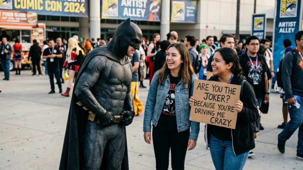 Cheesy Playful Batman Pick Up Lines
