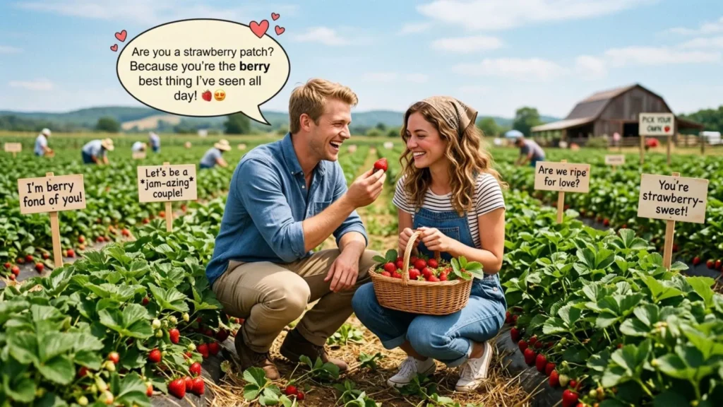 Clever and Unique Strawberry Pick Up Lines
