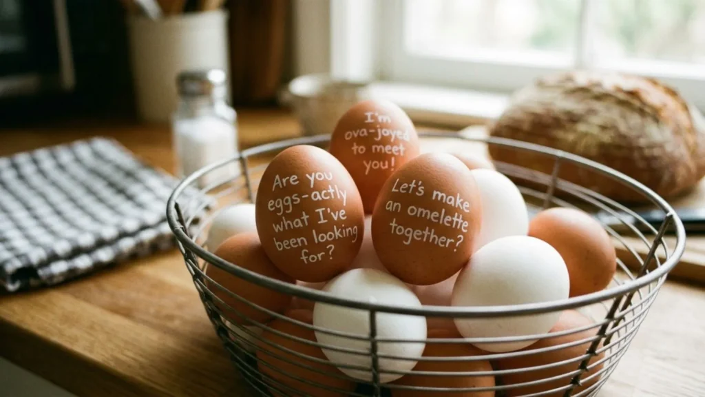 Clever Egg Pick Up Lines