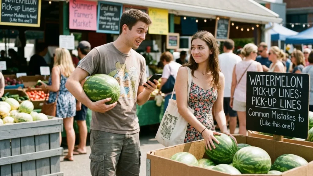 Common Mistakes to Avoid With Watermelon Pick Up Lines