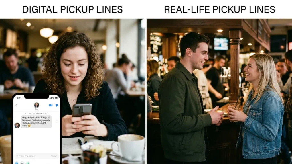 Digital vs Real-Life Pickup Lines