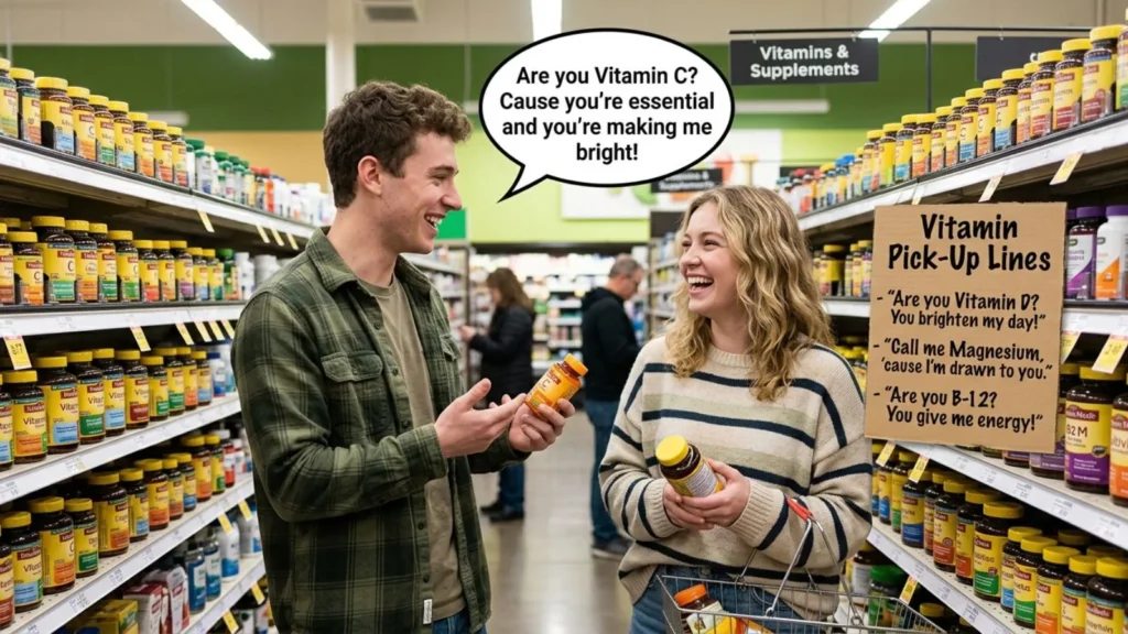 Funny and Entertaining Vitamin Pick Up Lines