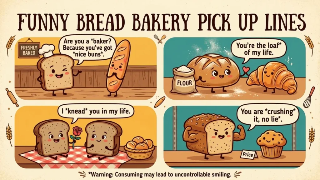 Funny Bread Bakery Pick Up Lines