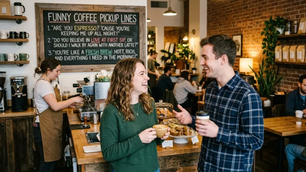 Funny Coffee Pickup Lines